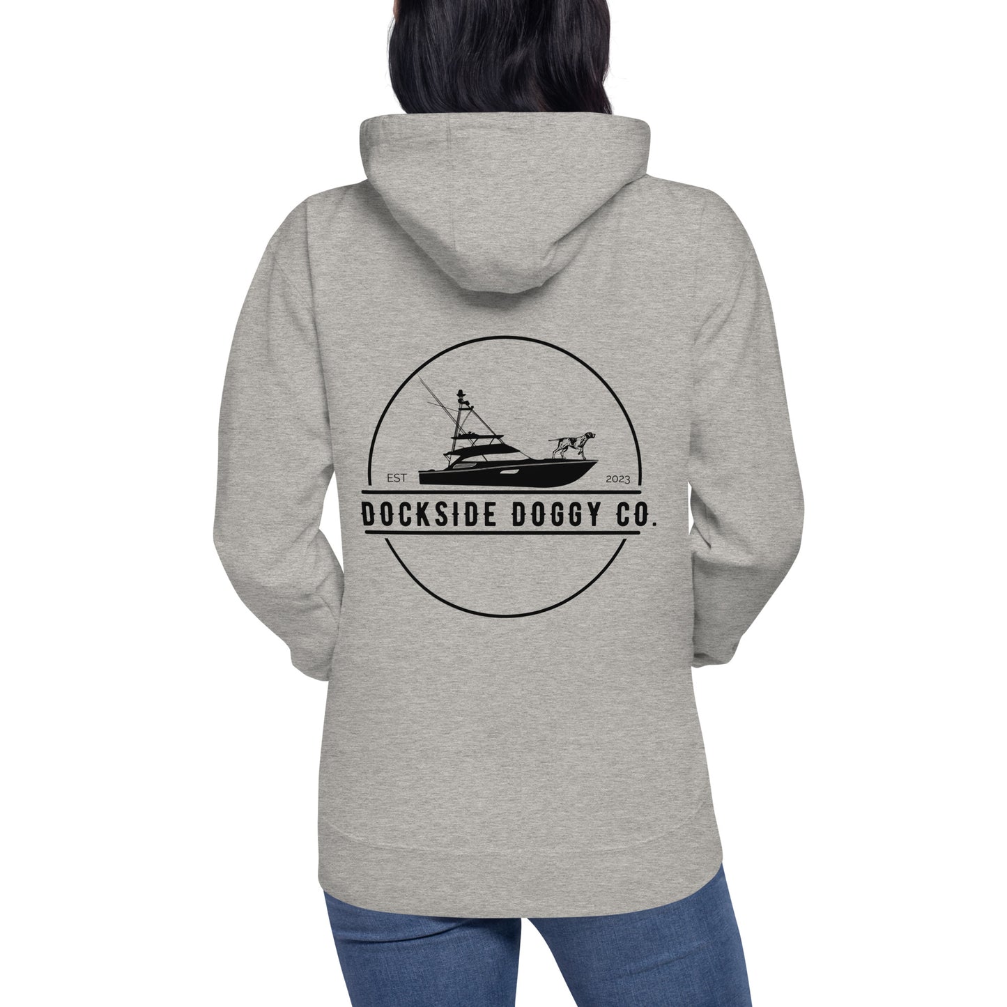 Dockside Doggy Gray Unisex Hoodie