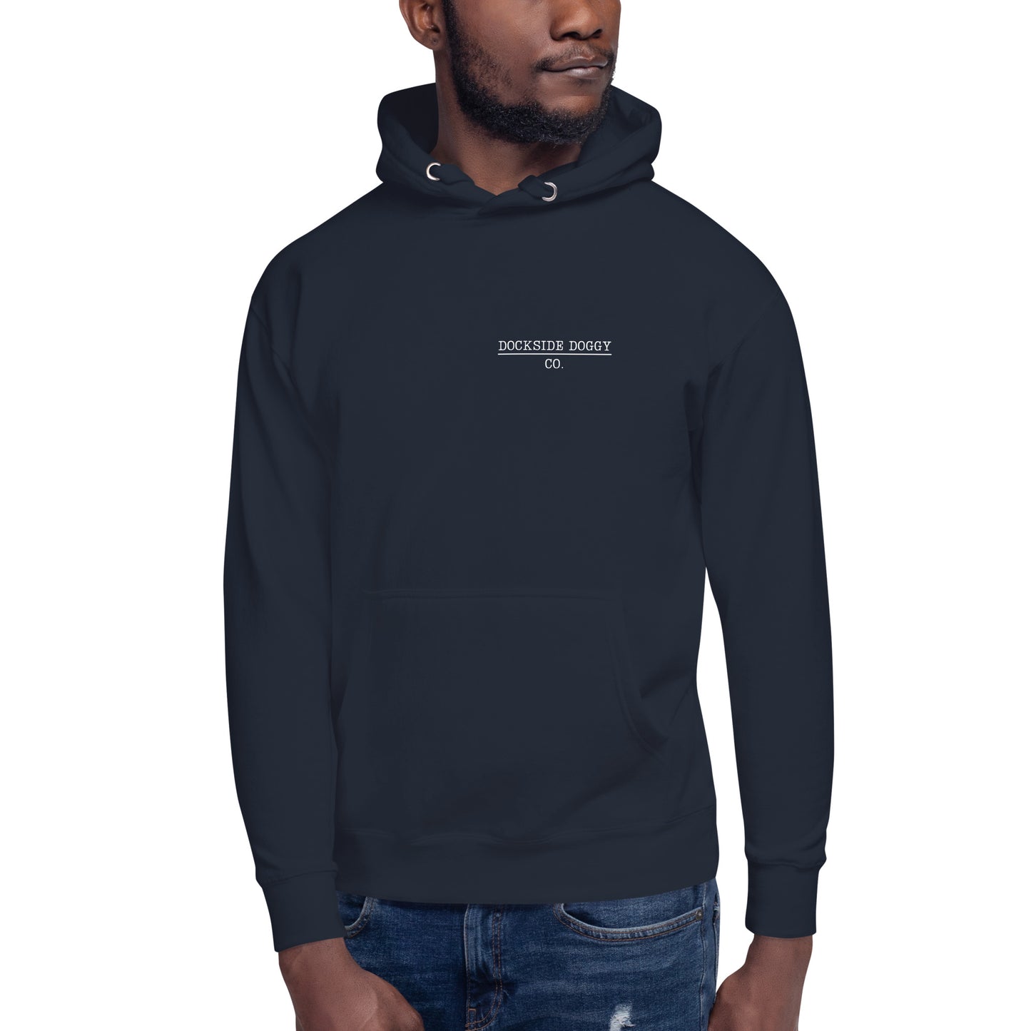 Dockside Doggy Navy Unisex Hoodie