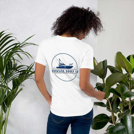 Dockside Doggy White Unisex T-shirt