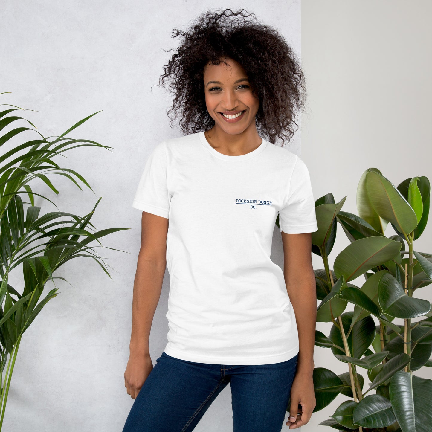 Dockside Doggy White Unisex T-shirt